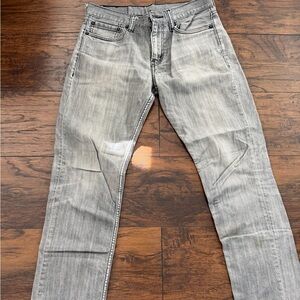 Levi's 511 Men's Light Gray Straight Jeans